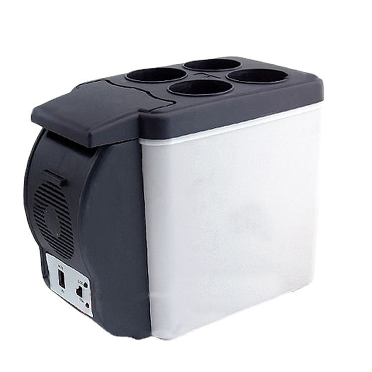 12V Electronic Mini Refrigerator Portable Car Home Dual Use 6L Refrigeration Storage Heating And Cooling Box Automotive_autovado.com
