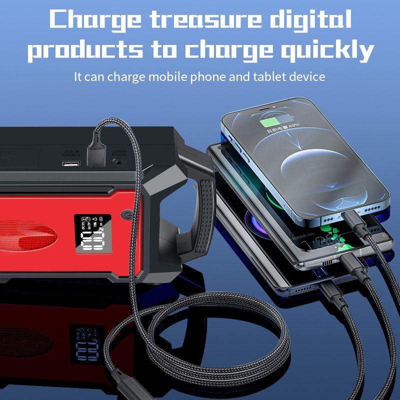 Emergency Jump Starter 12V 24V Truck Car Battery Large Capacity Powerful Charging Power Bank_autovado.com