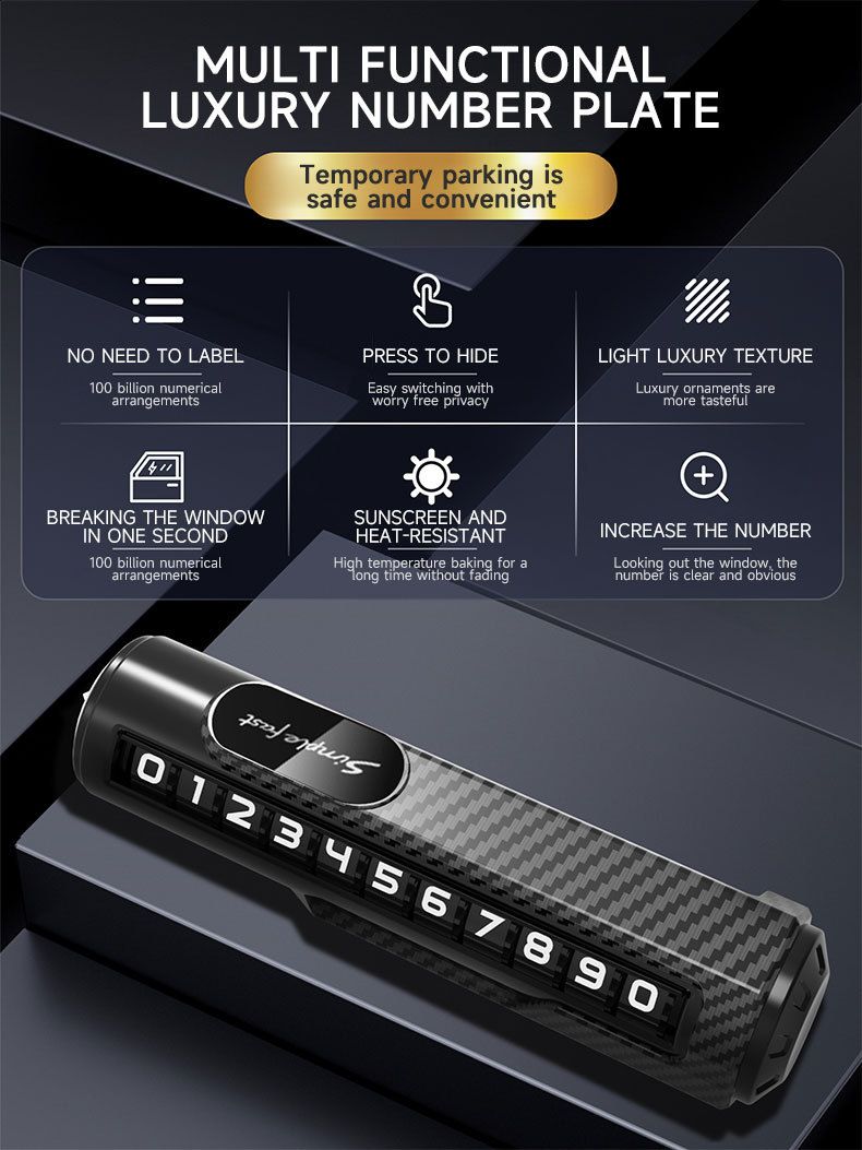 Phone Number Metal Hammer Car Multi-Function Safety Window Breaker Temporary License Plate Remover_autovado.com