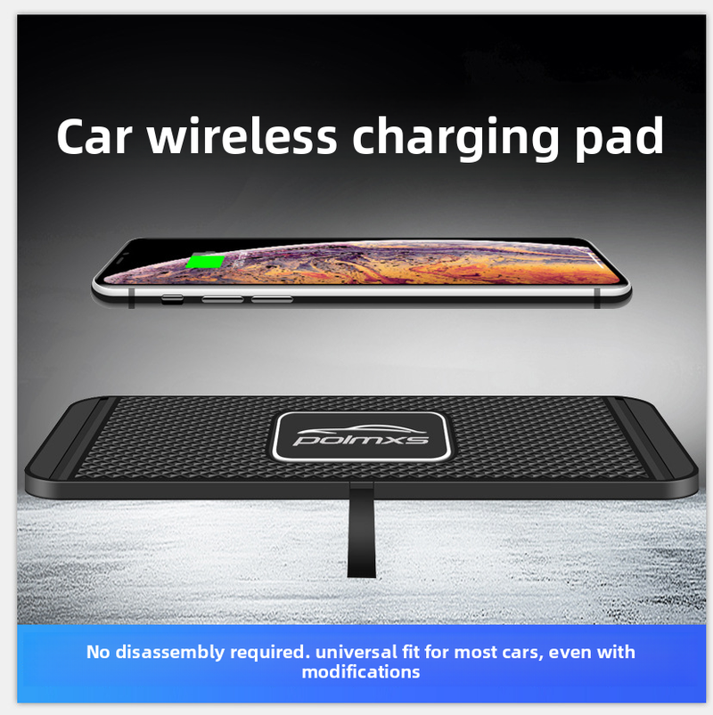 Modified Car Wireless Charger Storage Compartment Anti-Slip Mat Suitable For Mercedes-Benz, BMW, Audi, Honda, Volkswagen_autovado.com