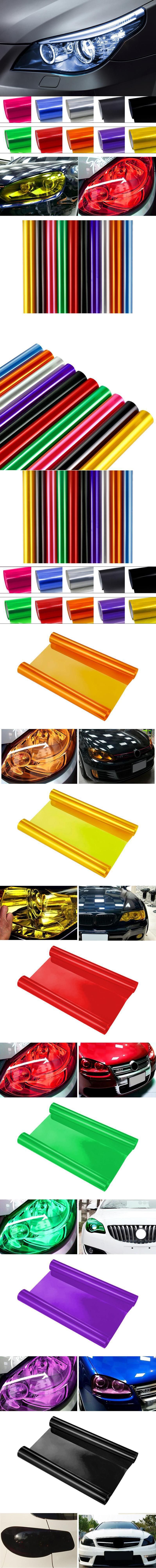 Matt Black Car Headlight And Tail Light Vinyl Blackening Sticker Film_autovado.com