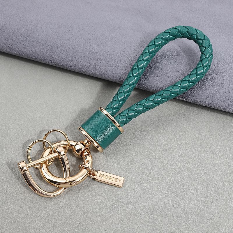 Car Key Chain Pendant Women's Men's High End Personality Creative Braided Leather Car Key Chain Cute Ins Internet Celebrity_autovado.com