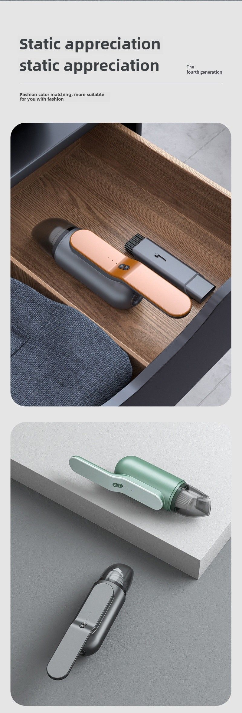 Car vacuum cleaner wireless charging handheld mini car home pet multi-functional portable large suction vacuum cleaner_autovado.com