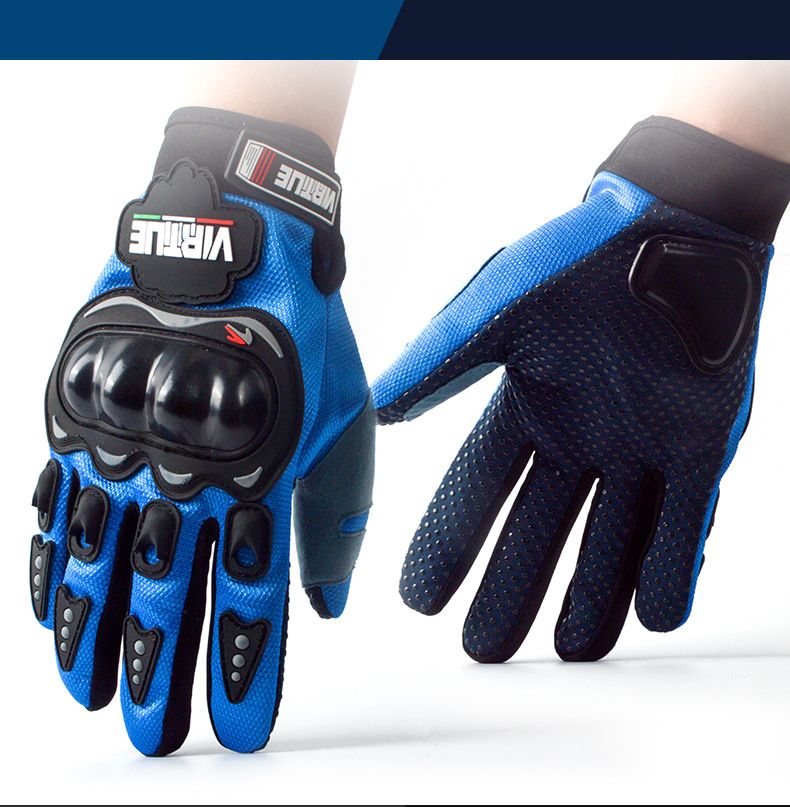 Electric Bike Riding Gloves For Men And Women, Four Seasons Fall Racing Summer Motorcycle Rider Anti Slip Gloves, Trendy_autovado.com