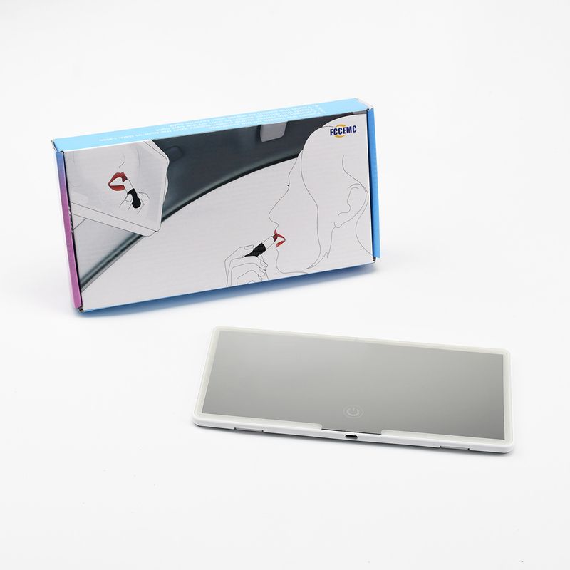 Direct Car LED Makeup Sun Visor Touchscreen Double Button Light-Up Mirror_autovado.com