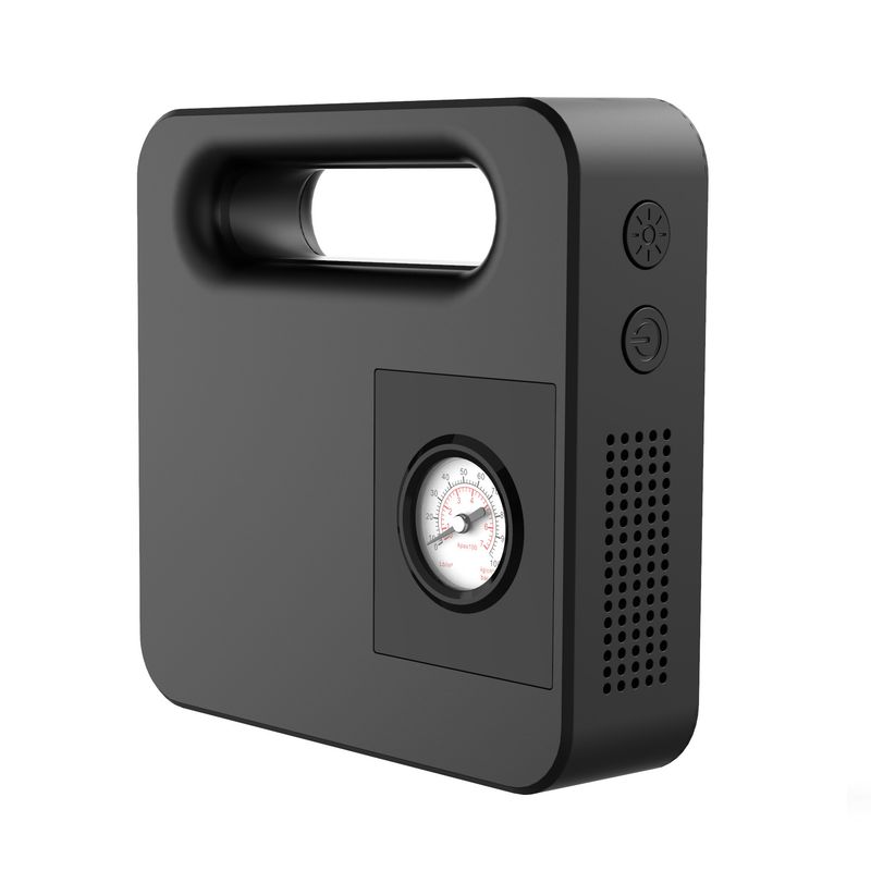 Car mounted intelligent digital display 12V vehicle multifunctional portable inflation pump tire pressure detection LED_autovado.com