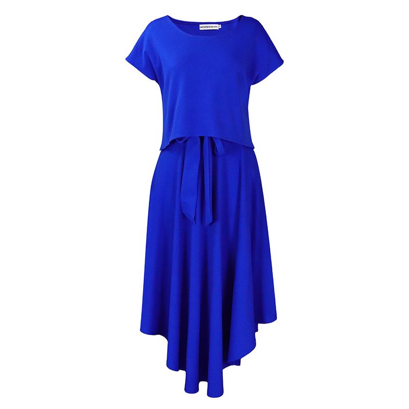 Women's Clothing plus size women's clothing 2023 new fashion temperament casual tops big swing skirt suit_autovado.com