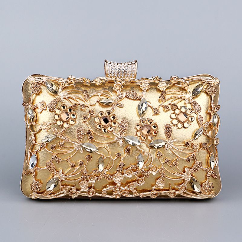 Popular diamond-encrusted dinner bag, European and American women's retro banquet bag, hand-held versatile dress evening bag_autovado.com