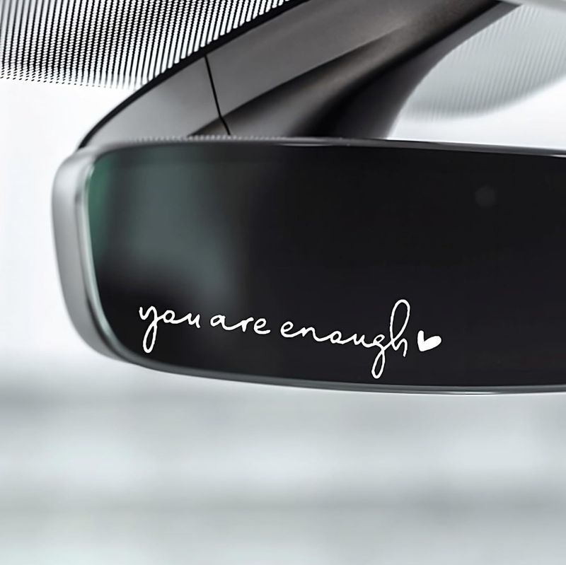 Hello Beautiful car rearview mirror sticker rearview mirror female decoration decal_autovado.com