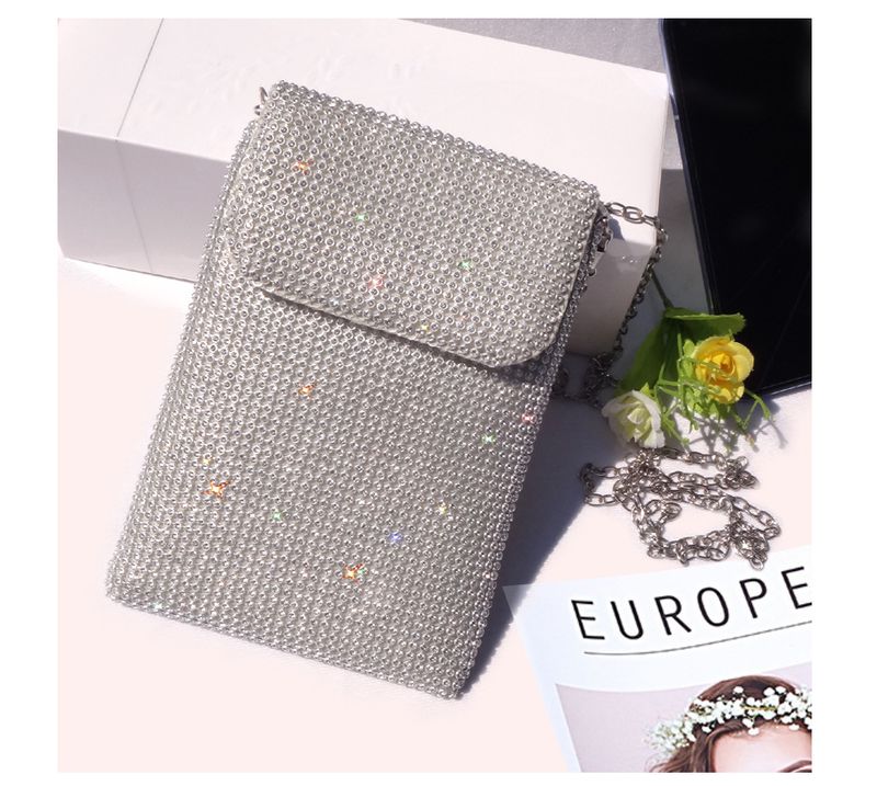 Evening Bags Diamond-encrusted Mobile Phone Bag Women's Crossbody Bag Chain Shoulder Bag Advanced Sense Vertical Evening Small Bag_autovado.com
