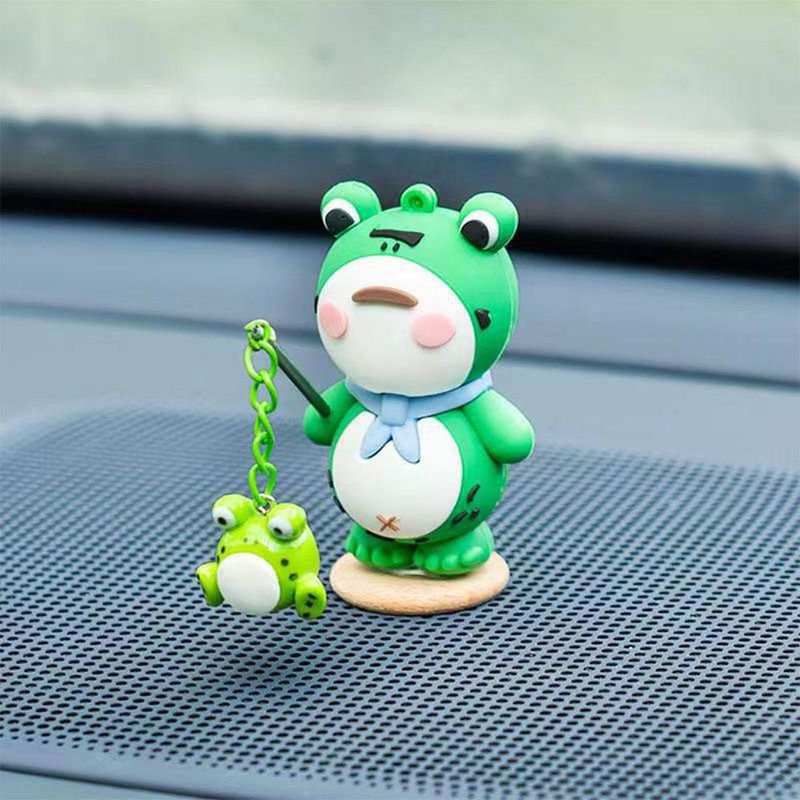 Car Interior Accessories, Small Frogs, Mounted Central Control De, Computer Display Screen Figurine, Cute Car_autovado.com