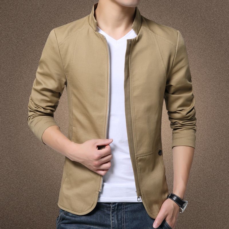 Men's Clothing Mainly promote size autumn new style stand collar washed jacket style is available all year round 780_autovado.com