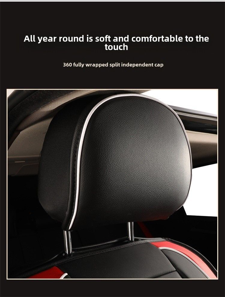 Car Cushion Four Seasons Suitable Cute All-inclusive Seat Cover Summer Full-enclosed Seat Cushion Goddess Leather Seat Cover New_autovado.com