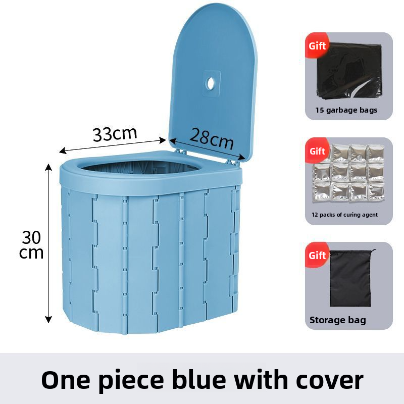 Folding Travel, Portable Adults, Emergency Car Use, Self Driving, Curing Agent For Odor Prevention, Outdoor Toilet_autovado.com