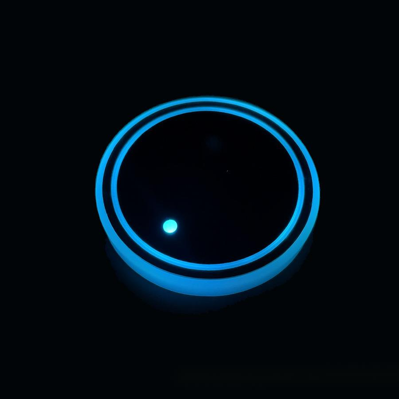 Hot selling New CE certified FCC car ambient light seven color luminous water cup mat_autovado.com