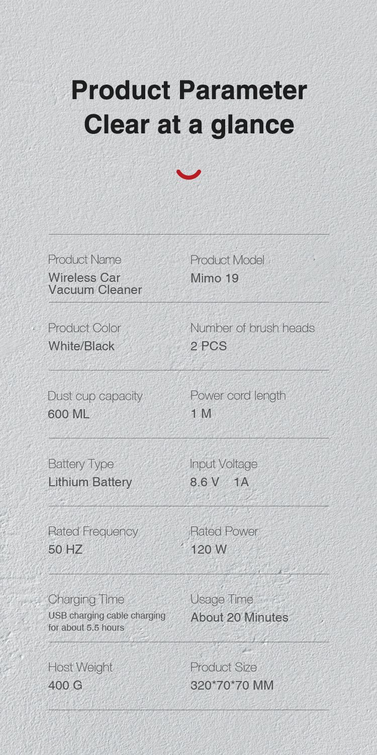 ACZT Portable Wireless Vacuum - Handheld High Power Dust Collector For Car & Home_autovado.com