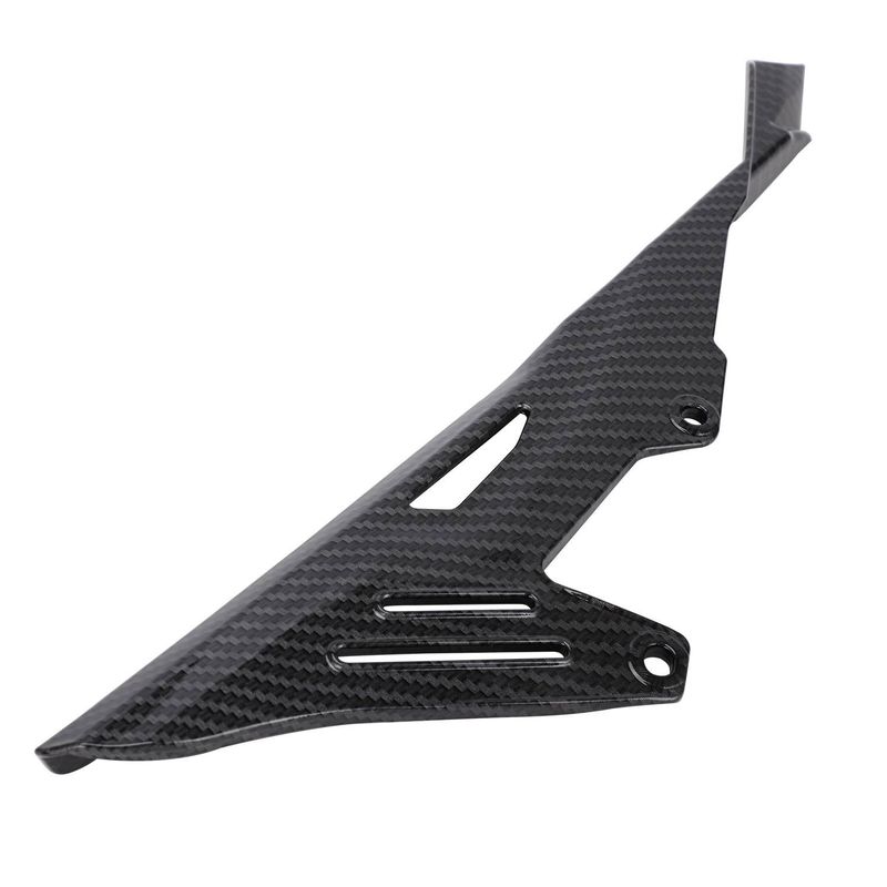 Off-Road Motorcycle Chain Guard Cover - Carbon Fiber Look Protective Shield For Dirt Bike Modification Accessories_autovado.com