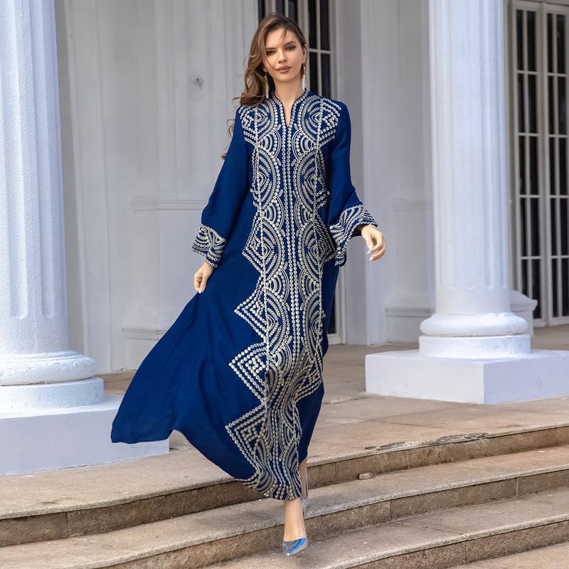 Women's Clothing Middle East Muslim robe clothing abaya women's clothing Dubai light luxury sequin embroidered evening dress_autovado.com