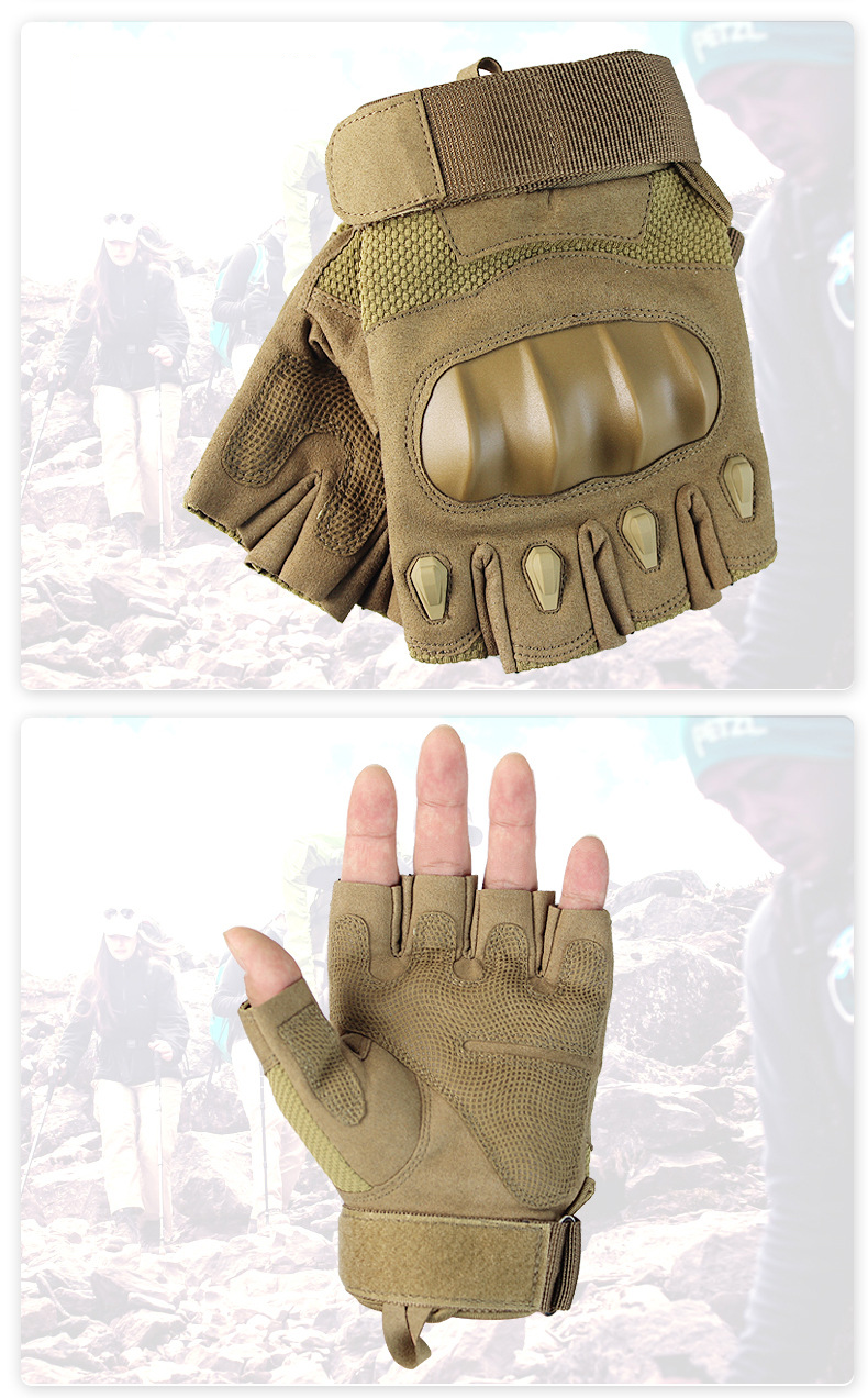 Outdoor riding motorcycle gloves training mountain fitness sports anti-slip protective tactical gloves_autovado.com