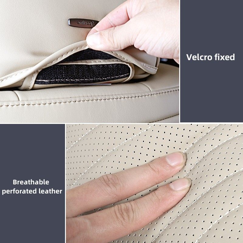 For Land Cruiser LC300 GX.R 2023 Herest Pillow Cushion Leather Full Surround Cover Car Seat He Neck Rest Anti-Dust_autovado.com
