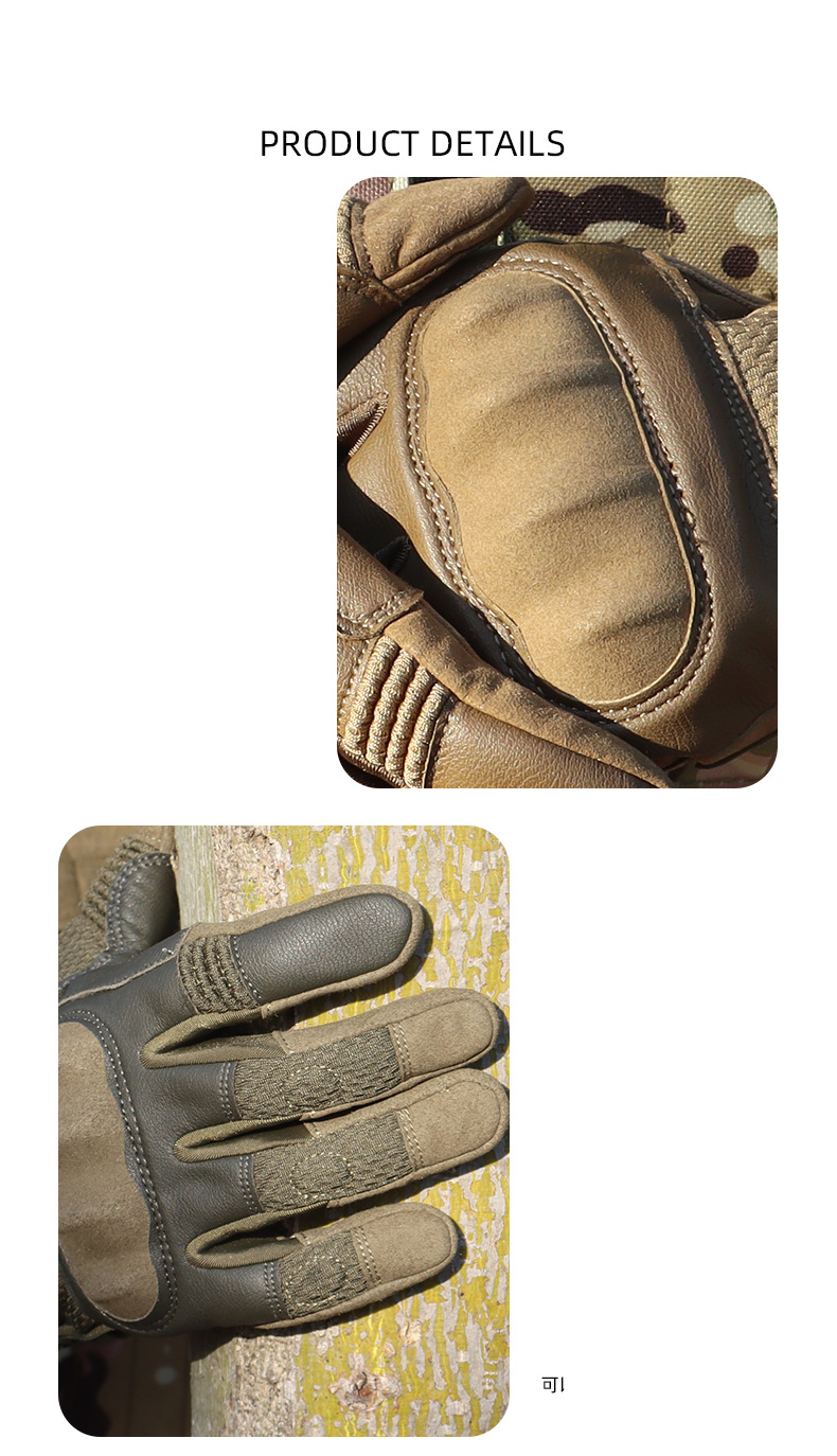 Outdoor sports tactical gloves Riding hard shell all refers to mountain protection special training Combat CS motorcycle gloves equipment_autovado.com