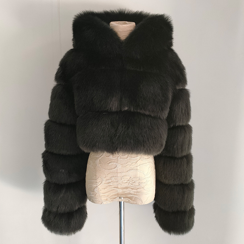 Women's Winter Thickened Artificial Fur Coat Short Jacket Fashion Large Size_autovado.com