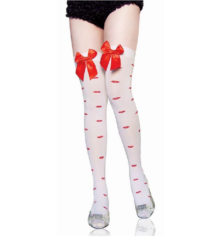 Unisex Halloween stockings Christmas stockings bow stockings Halloween party high socks nurse socks_autovado.com