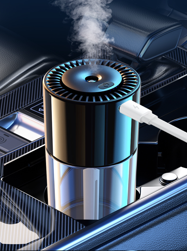 Car aromatherapy Machine car intelligent star ceiling lamp car perfume atomization humidifier automatic deodorant spray_autovado.com
