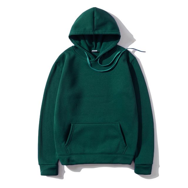Men's Clothing heavy large size solid color hooded sweatshirt hoodie sweatshirt _autovado.com
