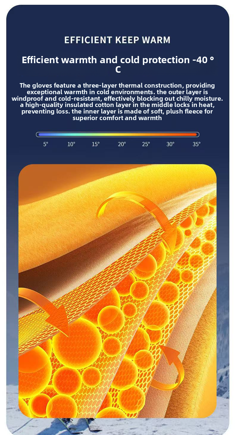 Kangre 7.4V Lithium Battery Rechargeable Gloves Motorcycle Heating Three-Level Temperature Adjustment Electric Warm_autovado.com