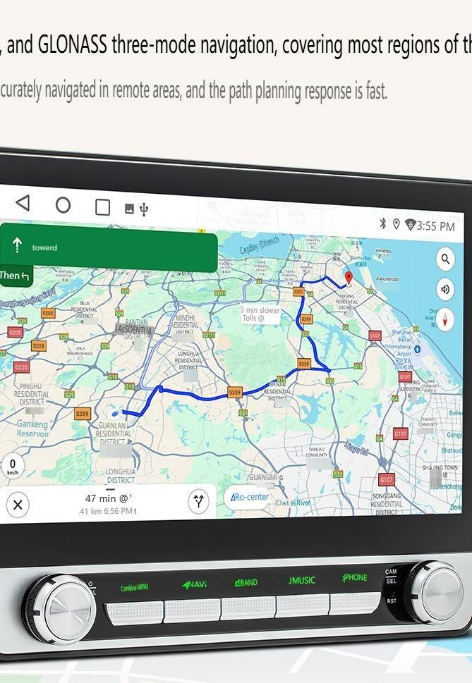 10.1" Universal Android Car Stereo With HD Backup Camera - 4G Octa-Core Touchscreen GPS Navigation System, Wireless CarPlay/Android Auto, Bluetooth 5_autovado.com