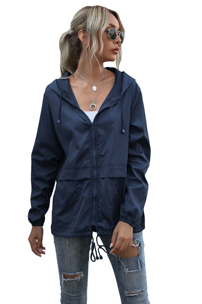 Women's Zipper Hoodie Lightweight Outdoor Hiking Raincoat Jacket Jacket Ready in Stock_autovado.com