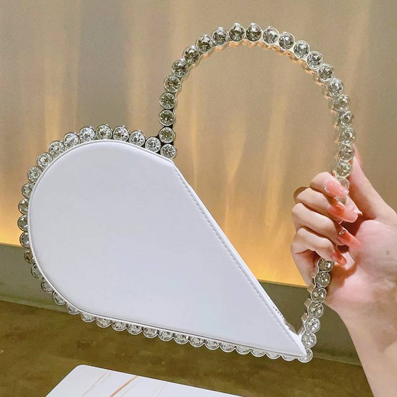 Round Crystal Diamond Bag Sparkling Clutch Bag Internet Celebrity Same Purse Little Fairy Bag Girl Small Bag_autovado.com