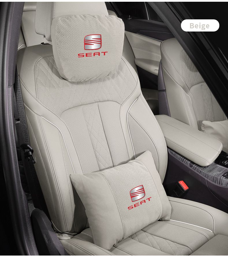 For FR Leon Ibiza Alhambra Arona Arosa Ateca Cordobe Exeo Tarraco Toledo Car Headrest Support Seat Soft Neck Pillow_autovado.com