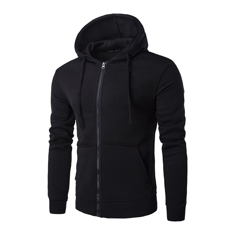Men's Clothing warm sweatshirt hooded zipper sweatshirt men's slim sports casual sweatshirt_autovado.com