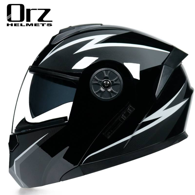 Motorcycle Accessories & Parts electric battery helmet gray men's and women's full helmet four seasons flip face helmet summer hat_autovado.com