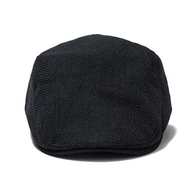 Hot Sale FLAT CAP Summer Mens Beret Linen Peaked Adjustable Newsboy Cap Breathable Vintage Solid Black Ivy Duckbill Hat_autovado.com