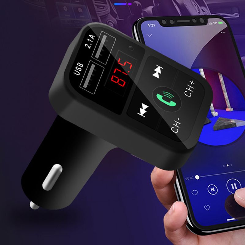 Car MP3 Player Multi-function Good Sound Effect Wireless Deep Bass Hi-Fi Sound FM Transmitter for Truck_autovado.com