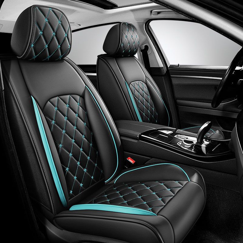 New Crown All-inclusive Full Leather Diamond Four Seasons Car Cushion Four Seasons Universal Dog Head Cartoon Car Seat Cover_autovado.com