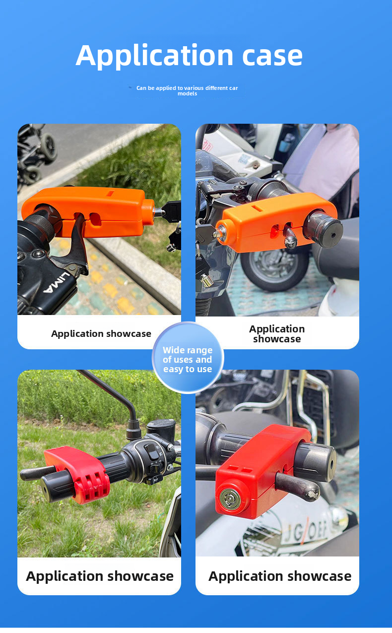 Electric Bike Brake Motorcycle Anti-theft Scooter Bicycle Handlebar Horn Lock Modification_autovado.com