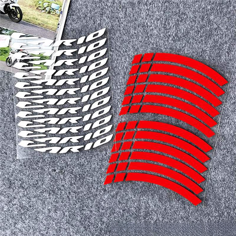 Suitable For Honda VARIO Motorcycle 14inch Wheel Rim Reflective Waterproof Personalized Creative Colorful Tire Warning_autovado.com