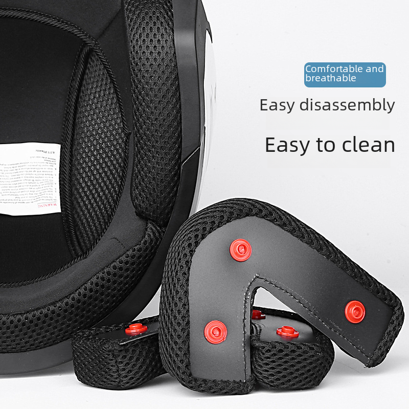 Scooter helmet Motorcycle helmet Men's and women's ventilated double mirror half helmet Motorcycle helmet Cycling helmet_autovado.com