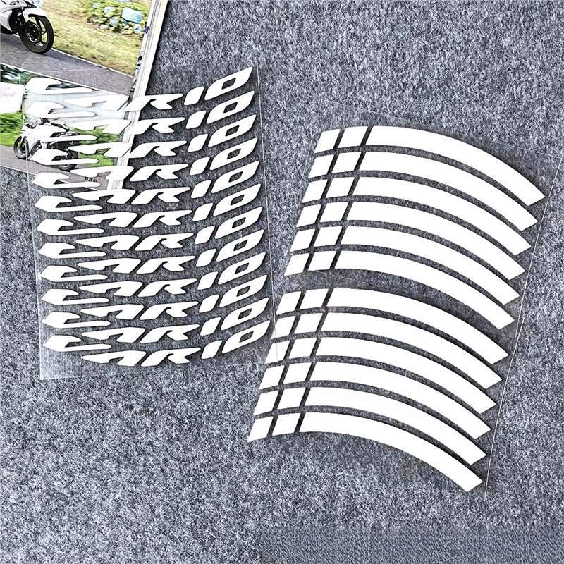 Suitable For Honda VARIO Motorcycle 14inch Wheel Rim Reflective Waterproof Personalized Creative Colorful Tire Warning_autovado.com