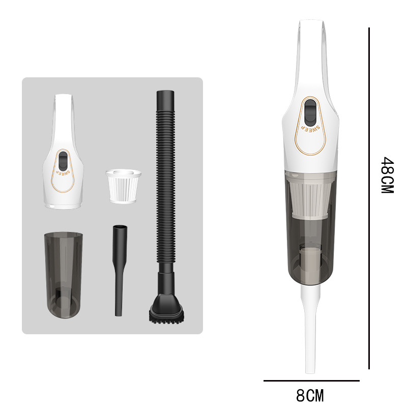 Car vacuum cleaner handheld intelligent wireless vacuuming small mini high power household dual-use_autovado.com
