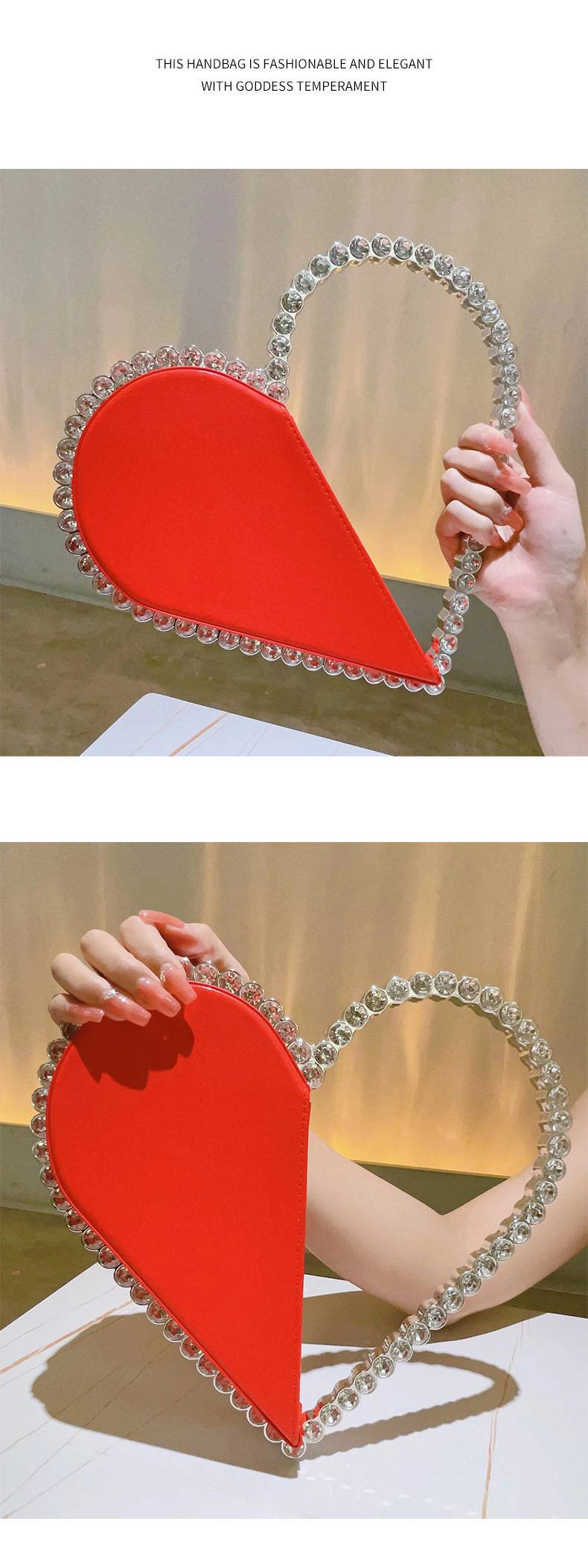 Round Crystal Diamond Bag Sparkling Clutch Bag Internet Celebrity Same Purse Little Fairy Bag Girl Small Bag_autovado.com