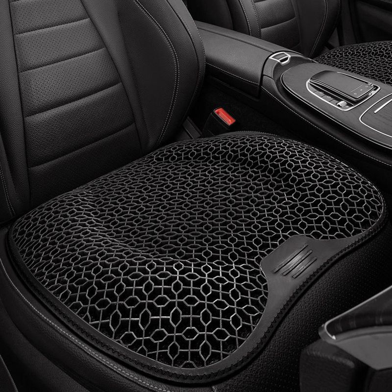 Summer Lumbar Support Honeycomb Gel Ice Thread Seat Backrest Ventilation Breathable Car Cushion Accessories_autovado.com