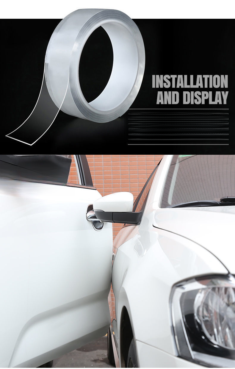 Car Threshold Anti Stepping Sticker, Car Mounted Invisible Transparent Bumper, Anti-collision Strip, Body Protection,_autovado.com