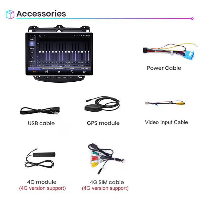 Applicable to Accord 7th generation 2K HD navigation system accord Car Radio Multimedia_autovado.com