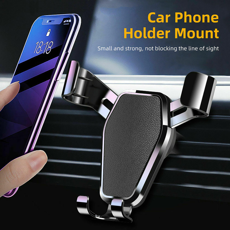 Fuzhongfu Phone Mount Air Vent Clip Triangle Stability Sturdy Gravity Car Phone Holder for Car_autovado.com