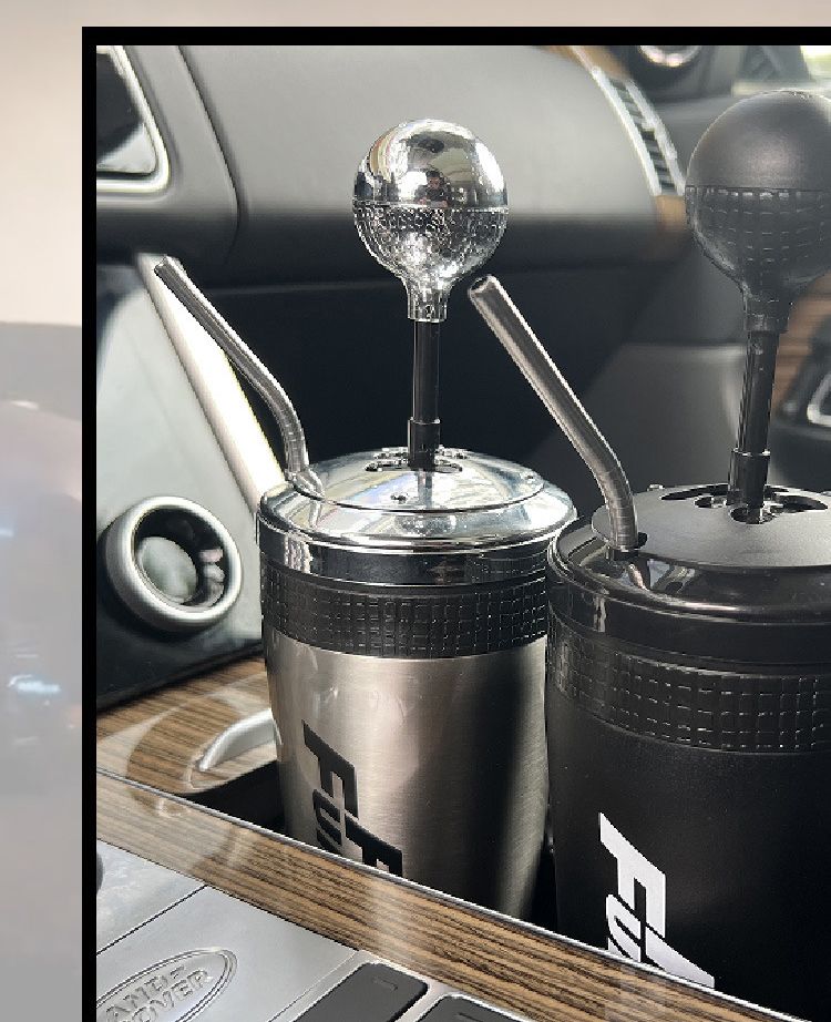 Car Cup Holder Bottle - 500ml With Straw_autovado.com